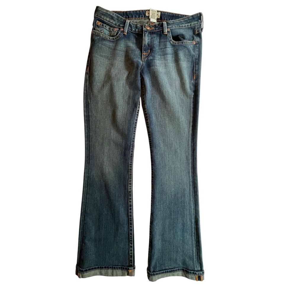 PRVCY Malibu Hills Bootcut Jeans Womens 32 Medium Wash Low Rise Stretch Denim